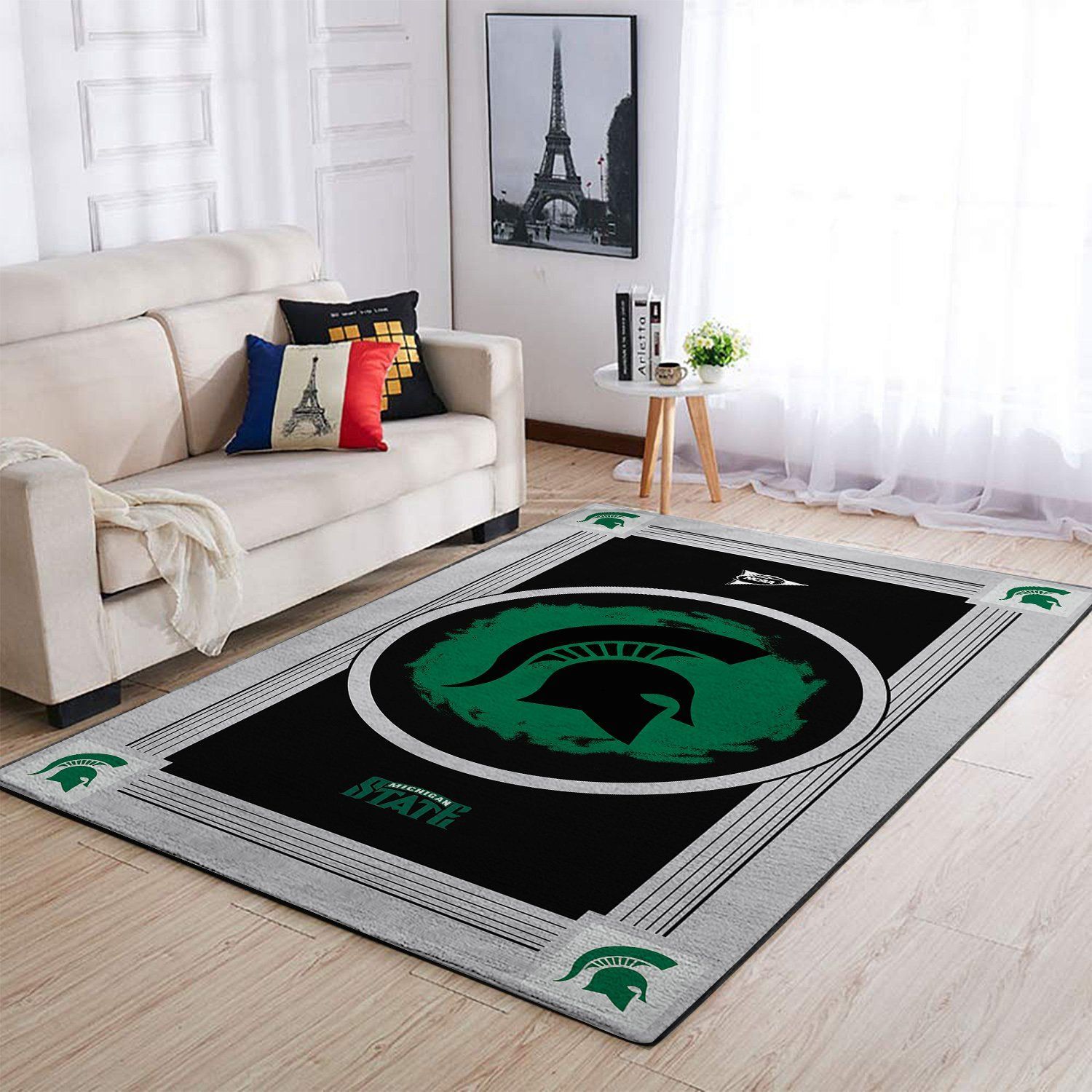Amazon Michigan State Spartans Living Room Area Rug