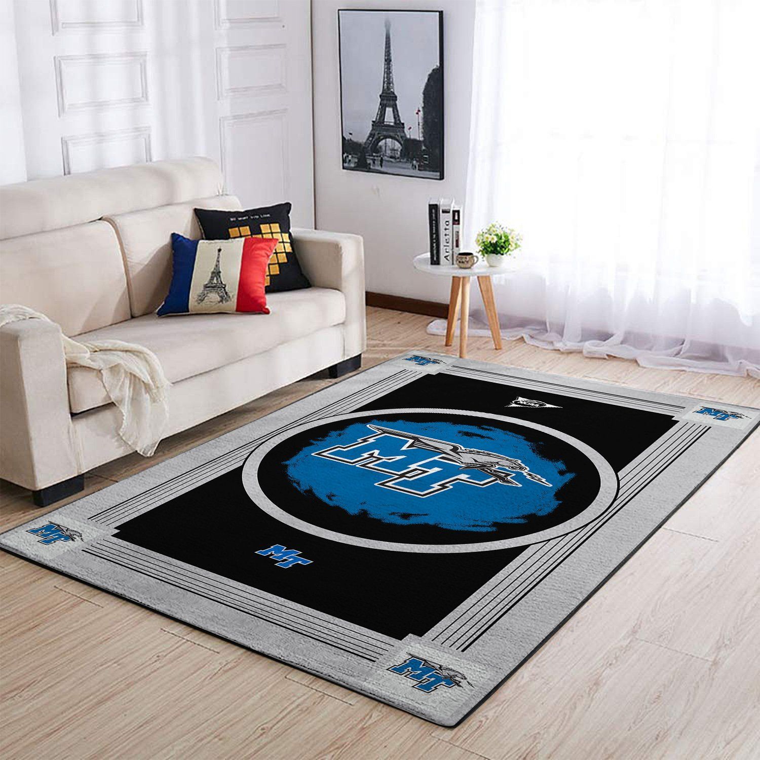 Amazon Middle Tennessee Blue Raiders Living Room Area Rug 4 Amazon Middle Tennessee Blue Raiders Living Room Area Rug
