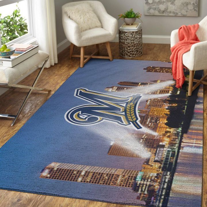 Amazon Milwaukee Brewers Living Room Area Rug