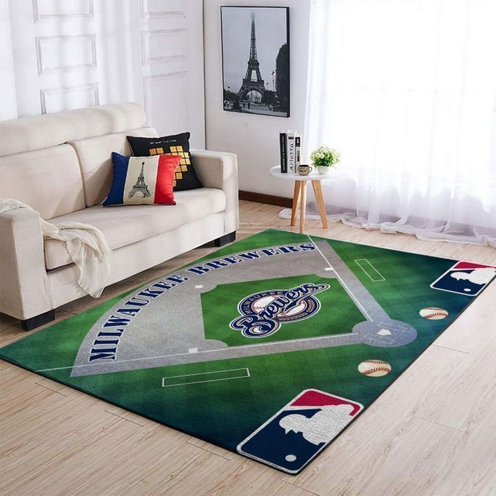 Amazon Milwaukee Brewers Living Room Area Rug