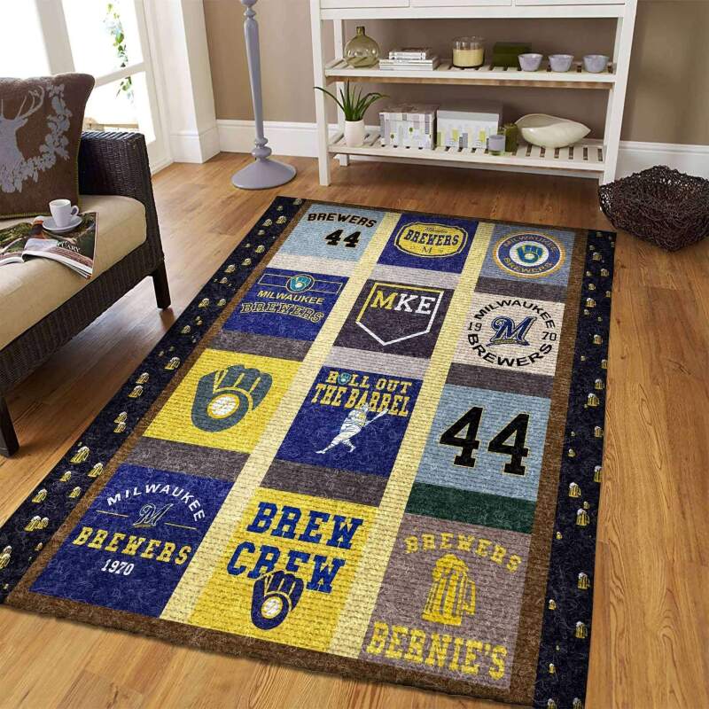 Amazon Milwaukee Brewers Living Room Area Rug