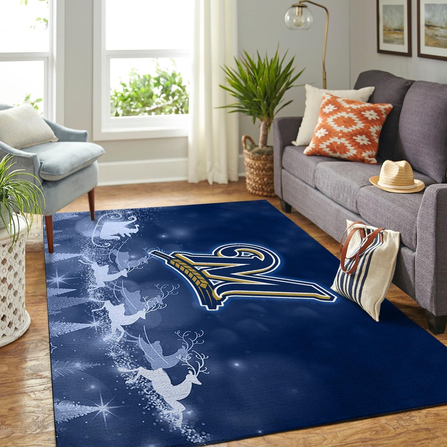 Amazon Milwaukee Brewers Living Room Area Rug
