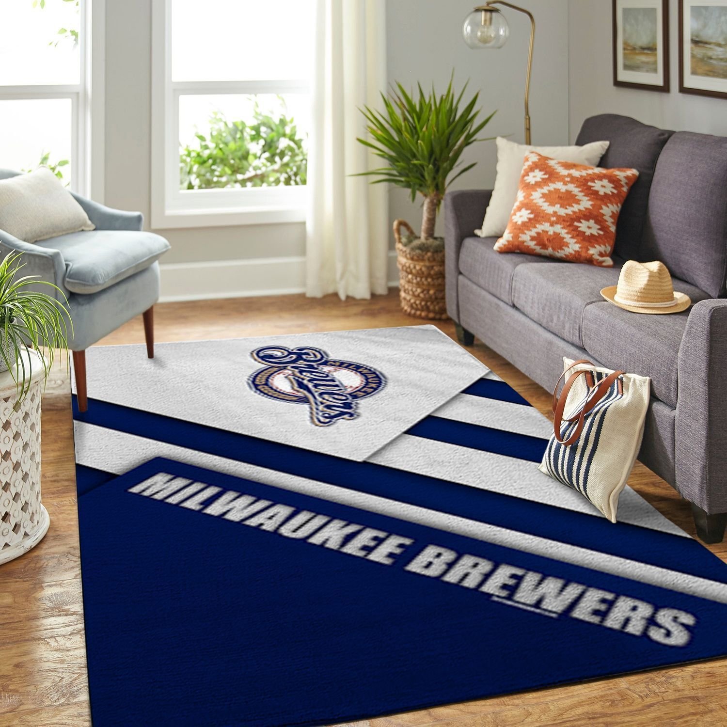 Amazon Milwaukee Brewers Living Room Area Rug
