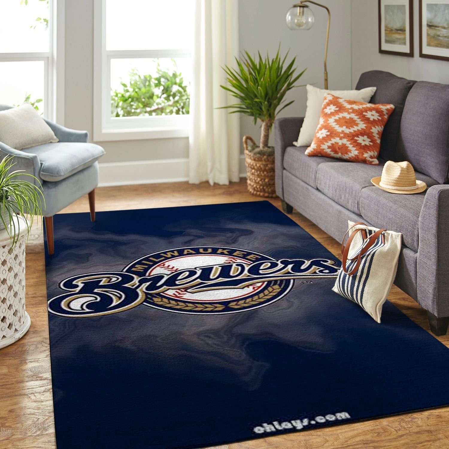 Amazon Milwaukee Brewers Living Room Area Rug