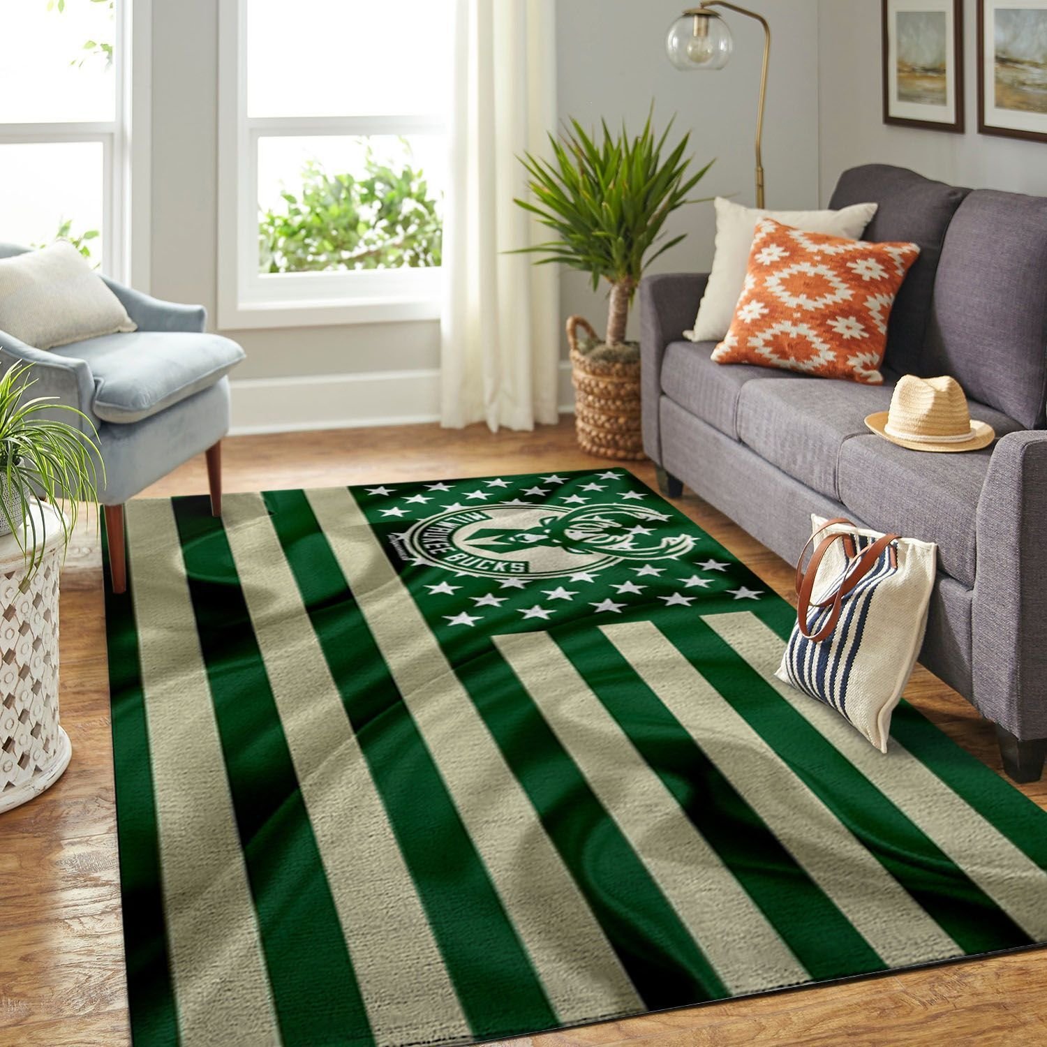 Amazon Milwaukee Bucks Living Room Area Rug