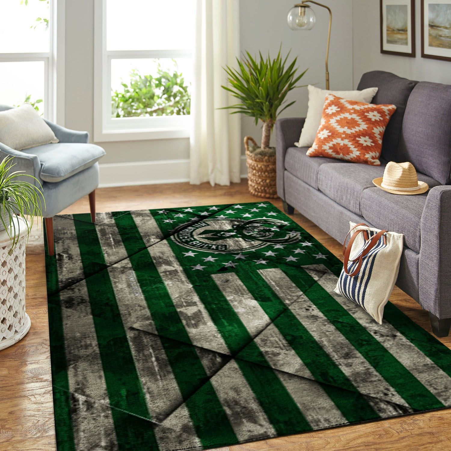Amazon Milwaukee Bucks Living Room Area Rug