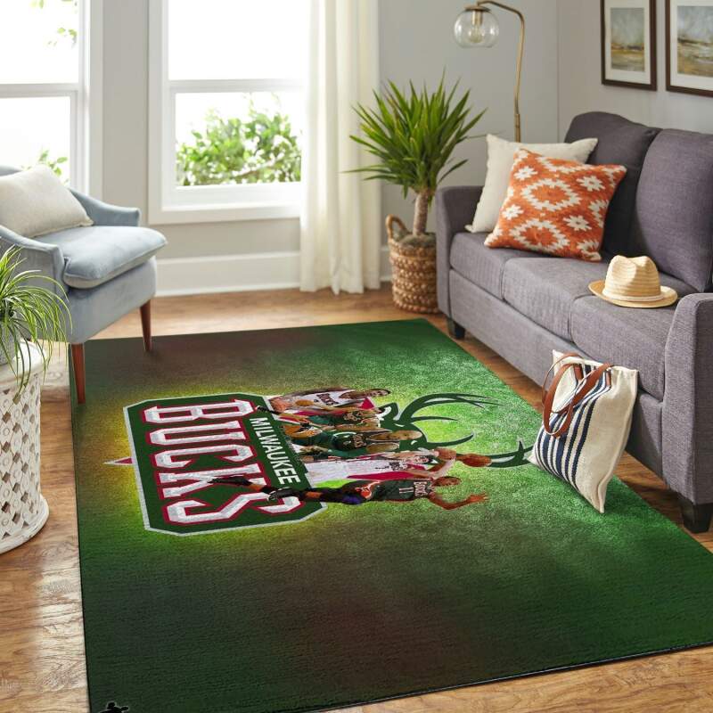 Amazon Milwaukee Bucks Living Room Area Rug