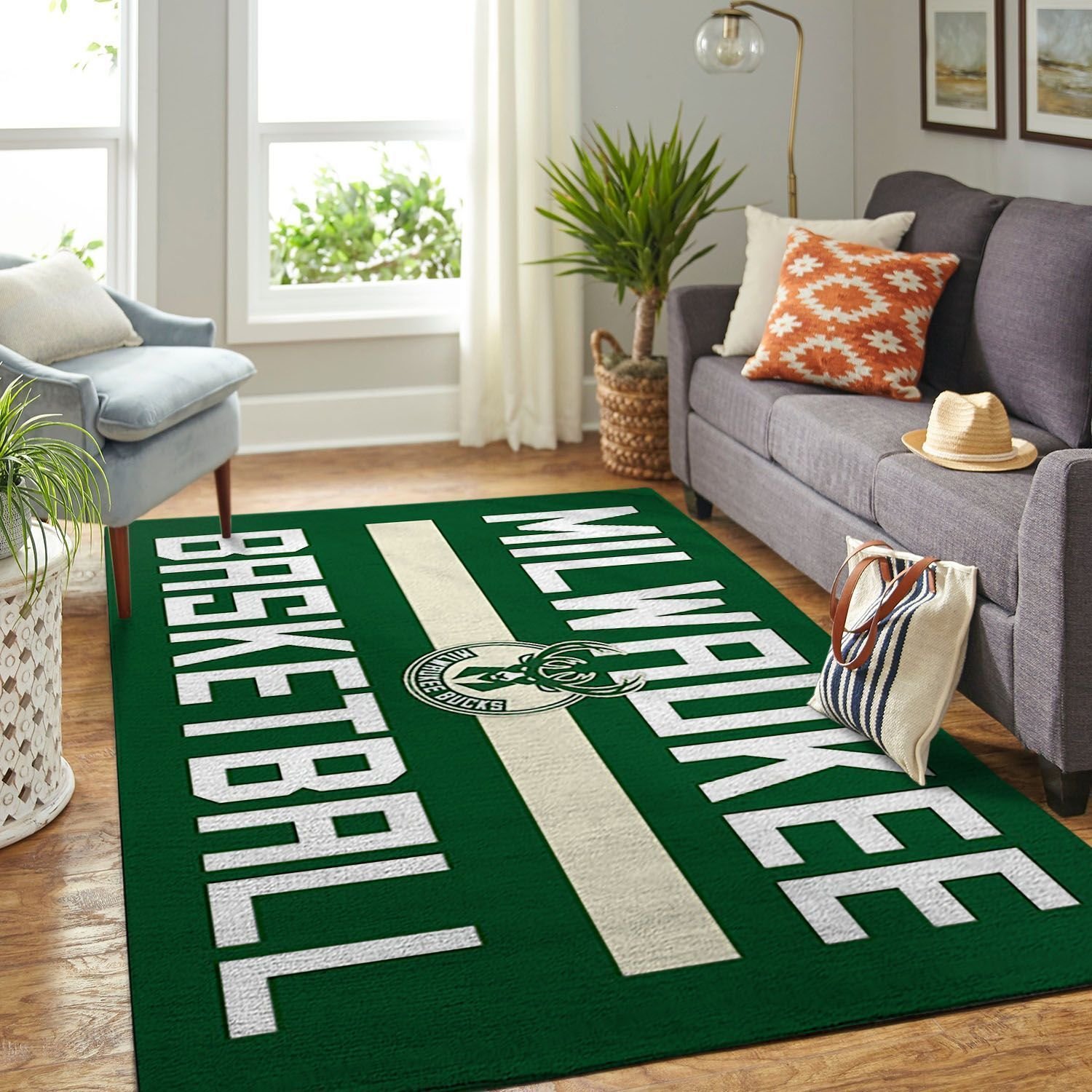 Amazon Milwaukee Bucks Living Room Area Rug