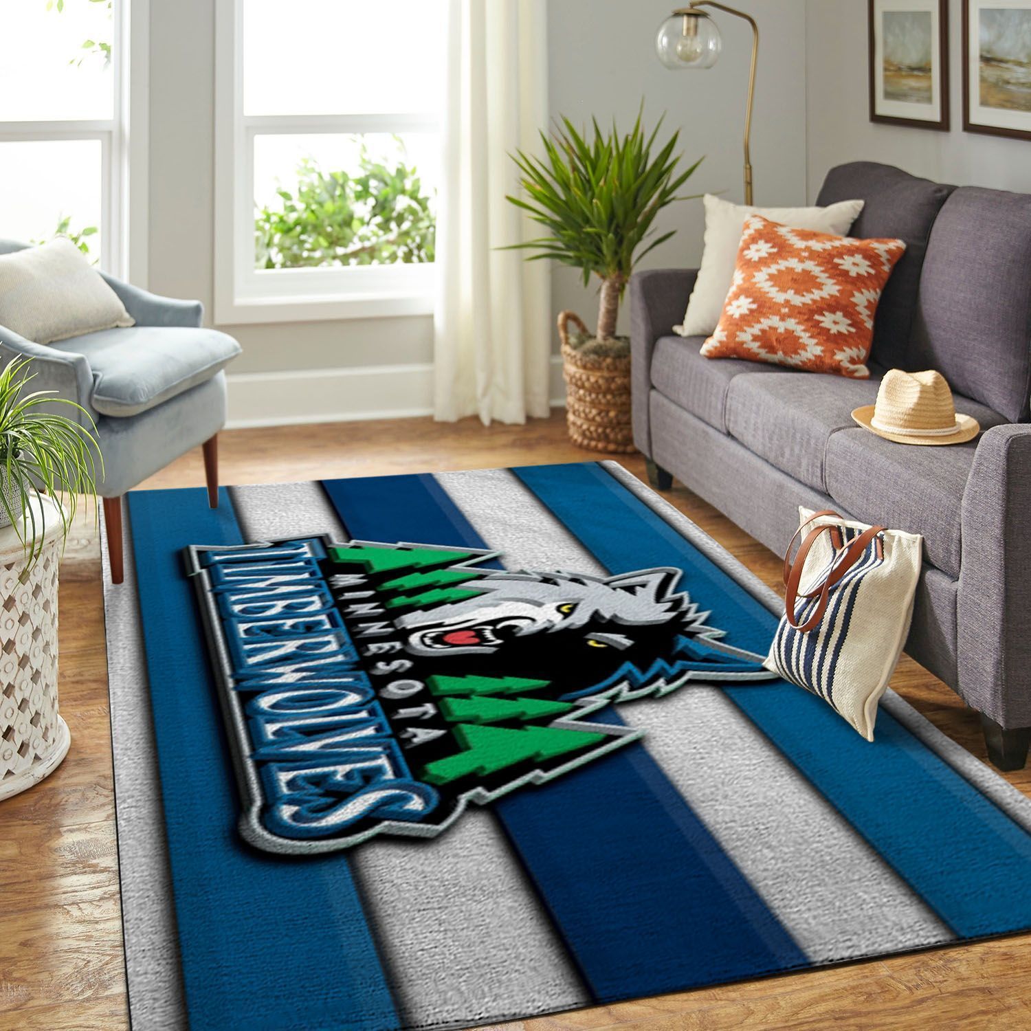 Amazon Minnesota Timberwolves Living Room Area Rug