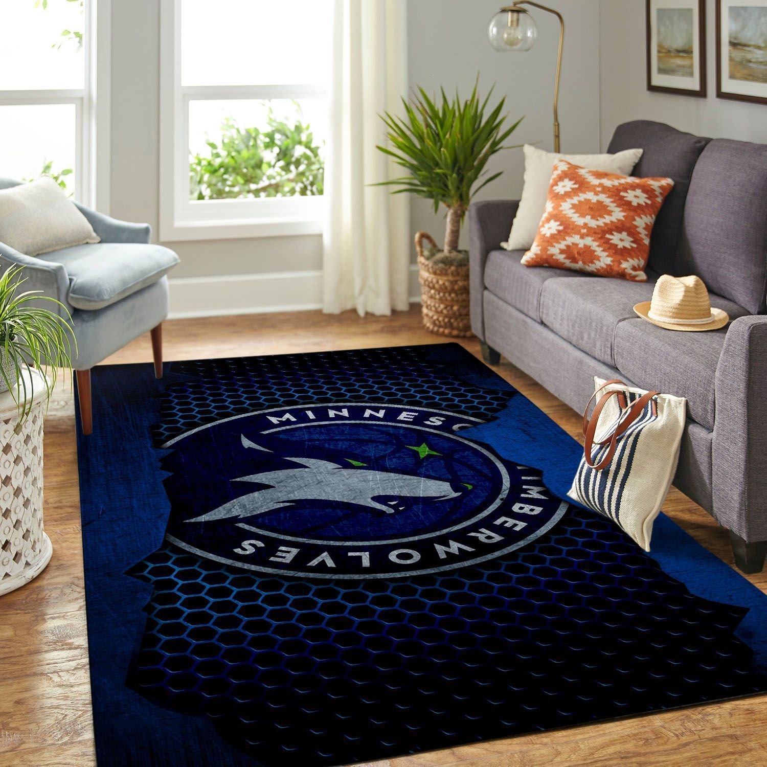 Amazon Minnesota Timberwolves Living Room Area Rug
