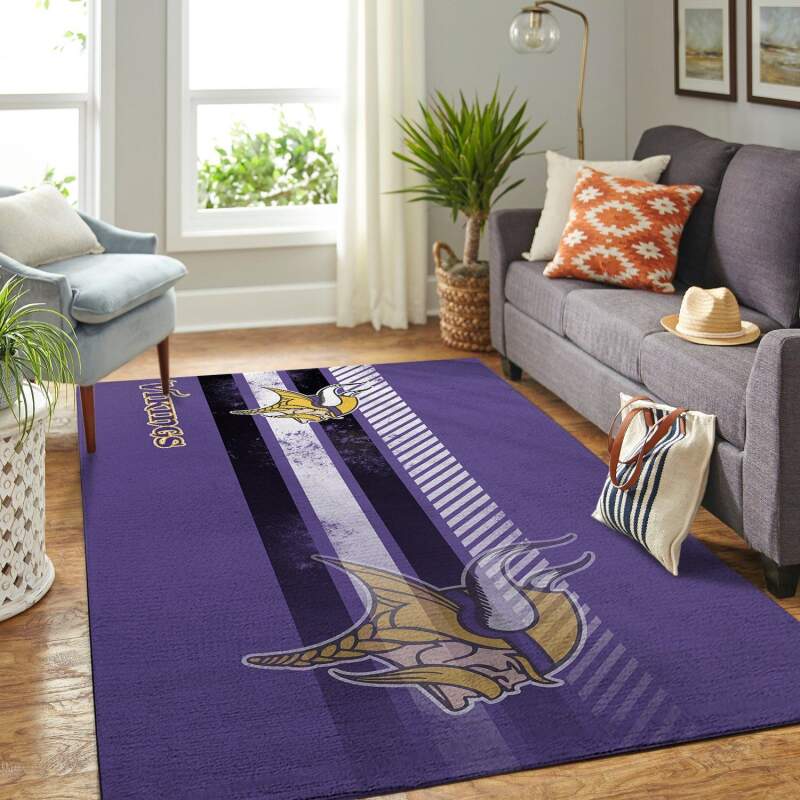 Amazon Minnesota Vikings Living Room Area Rug