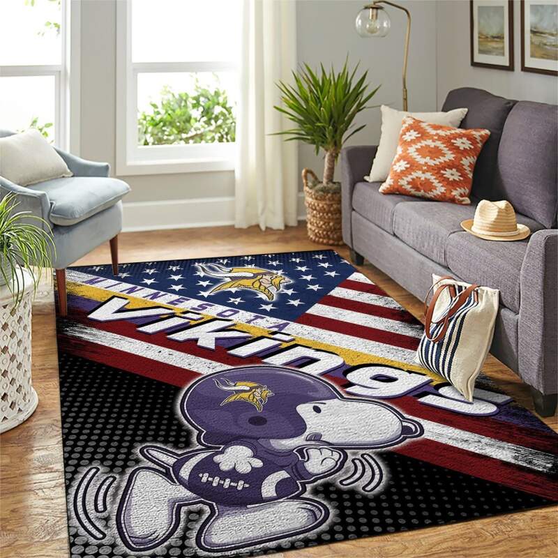 Amazon Minnesota Vikings Living Room Area Rug