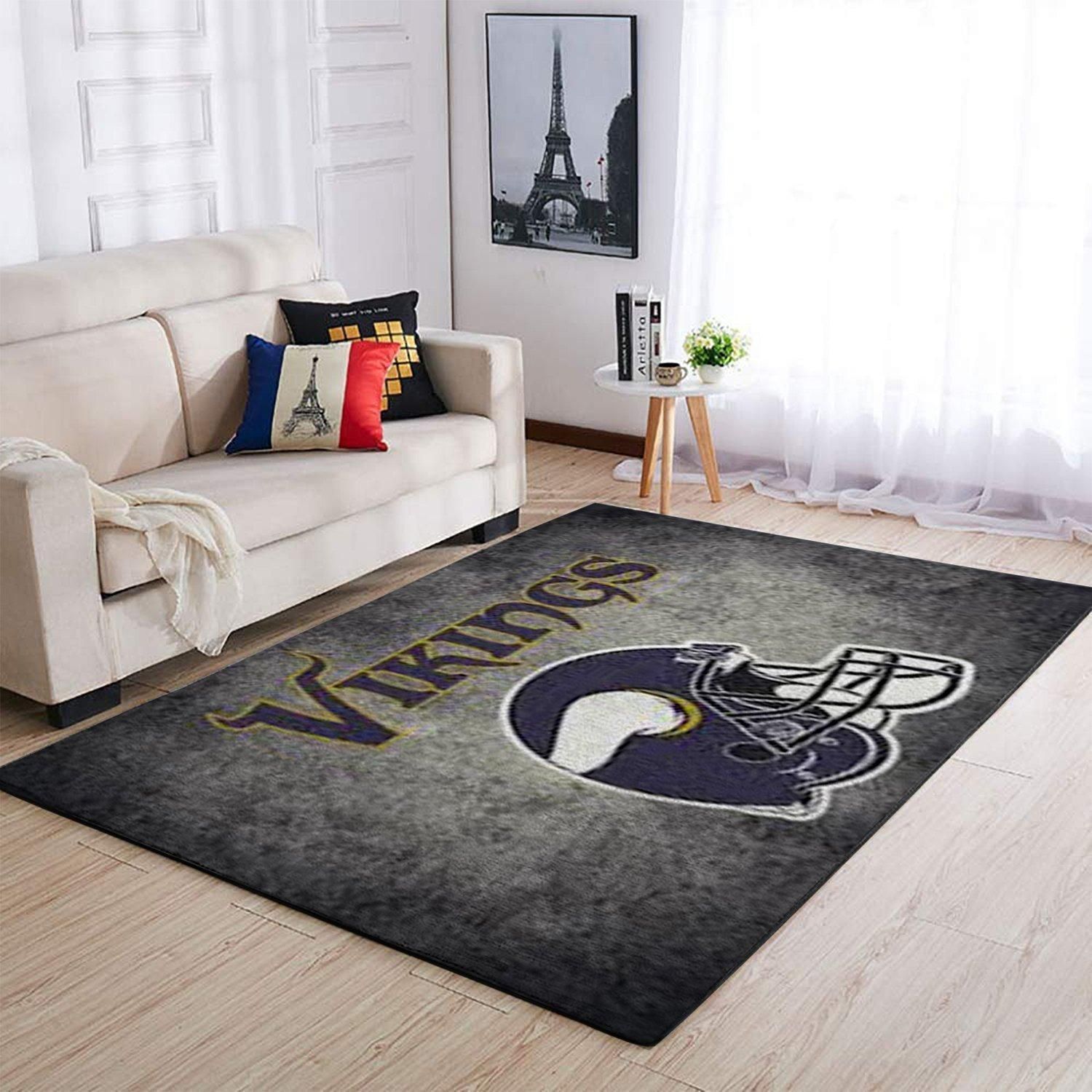 Amazon Minnesota Vikings Living Room Area Rug