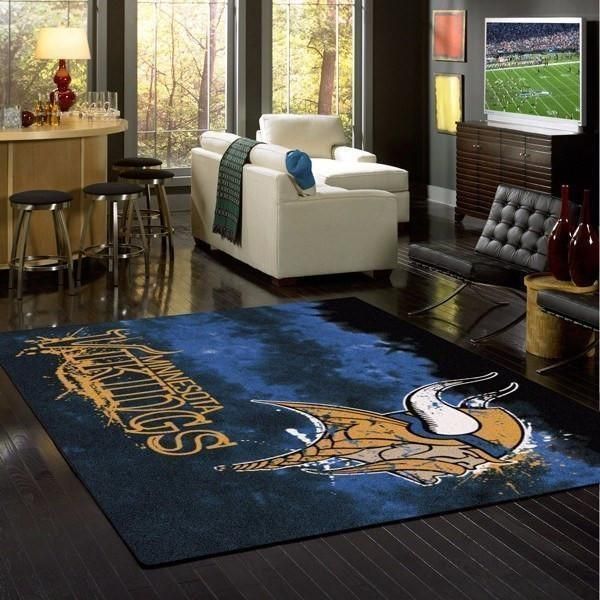 Amazon Minnesota Vikings Living Room Area Rug