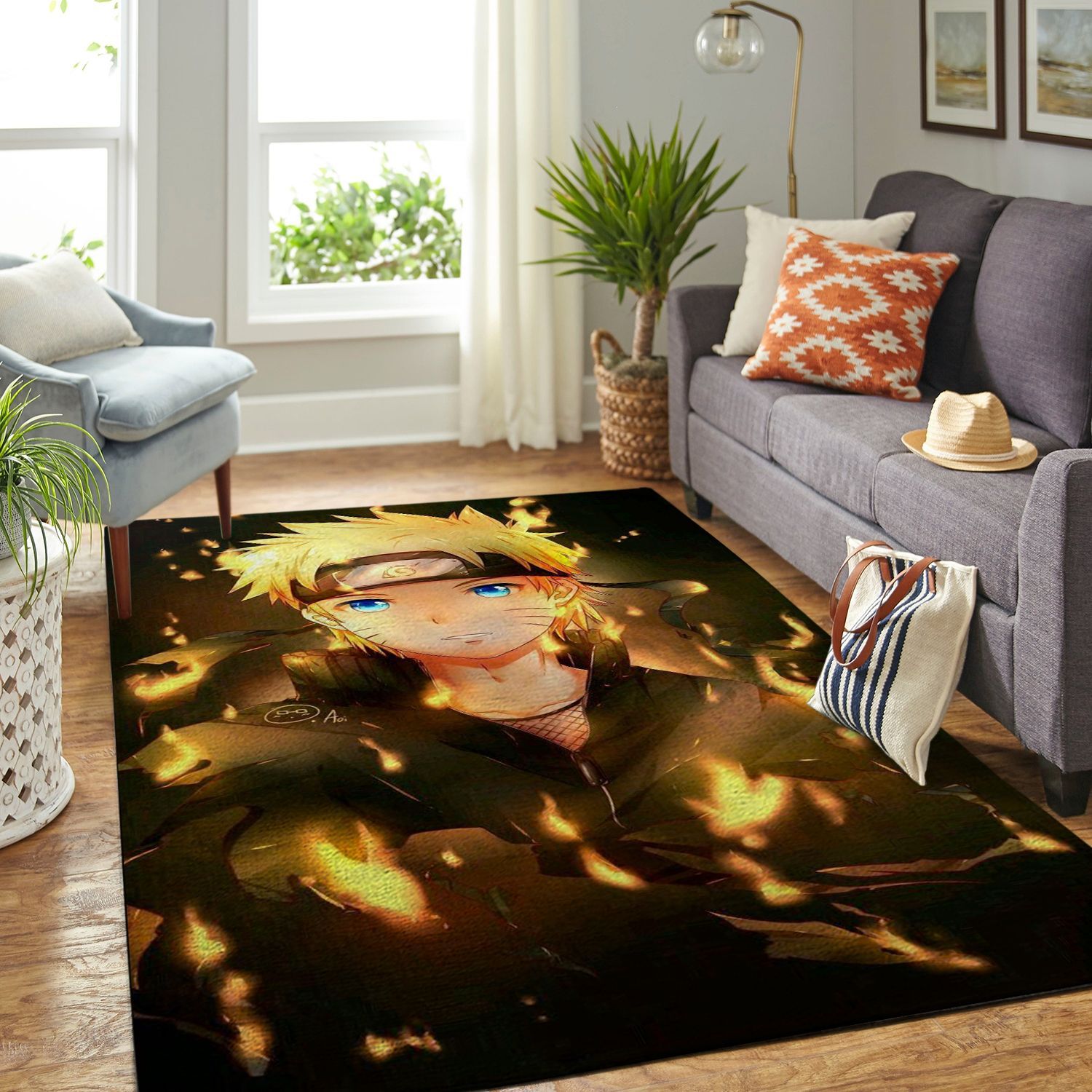 Amazon Naruto Themed Living Room Area Rug