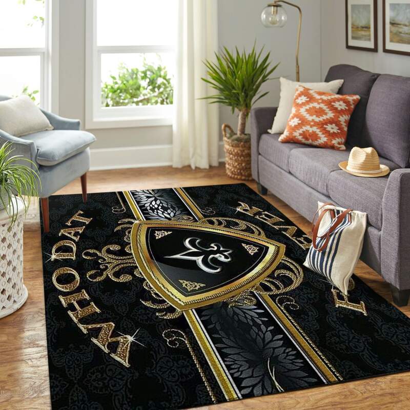 Amazon New Orleans Saints Living Room Area Rug
