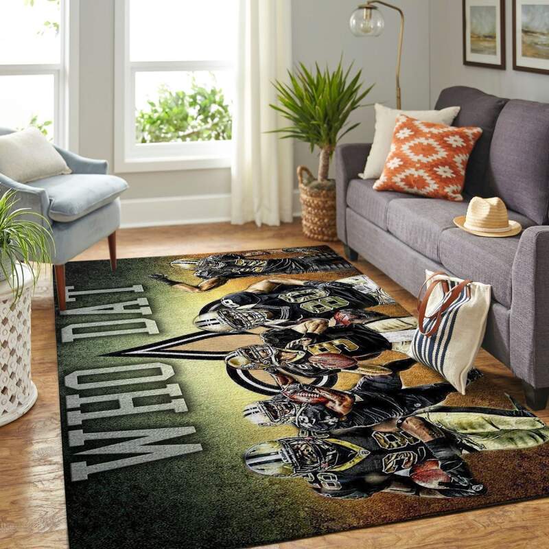 Amazon New Orleans Saints Living Room Area Rug