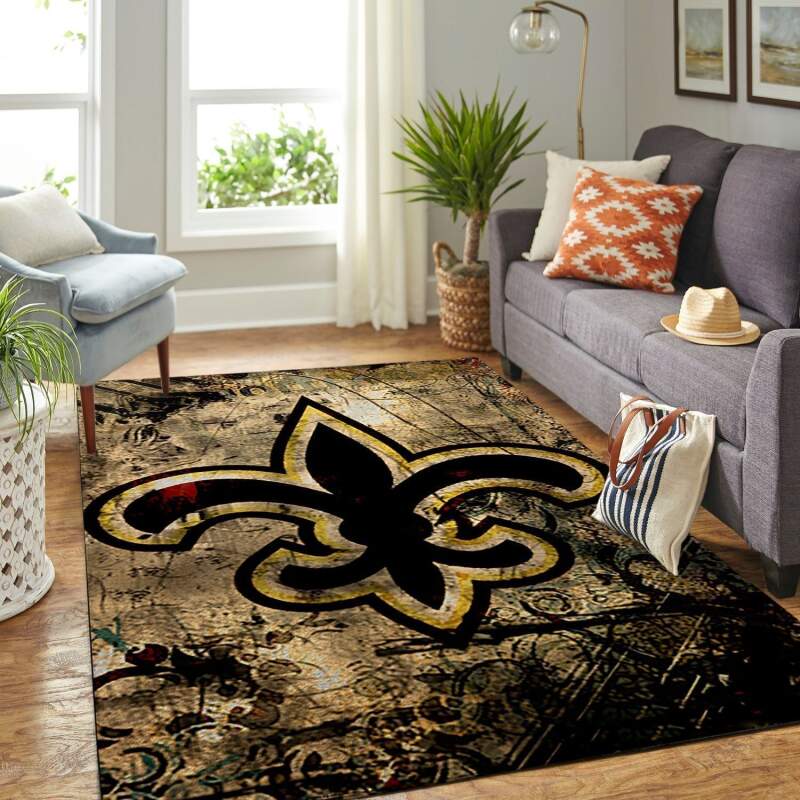Amazon New Orleans Saints Living Room Area Rug