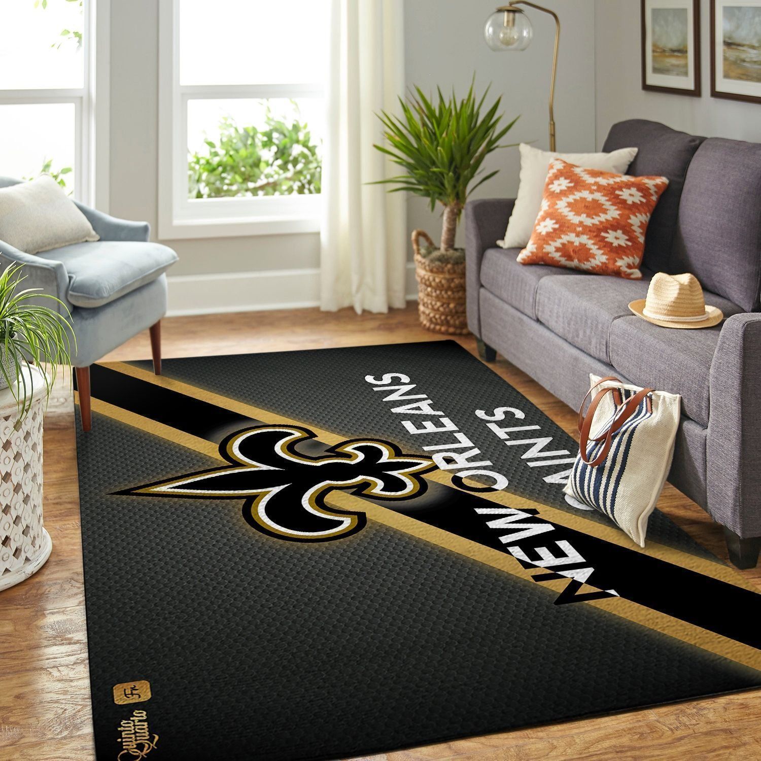 Amazon New Orleans Saints Living Room Area Rug