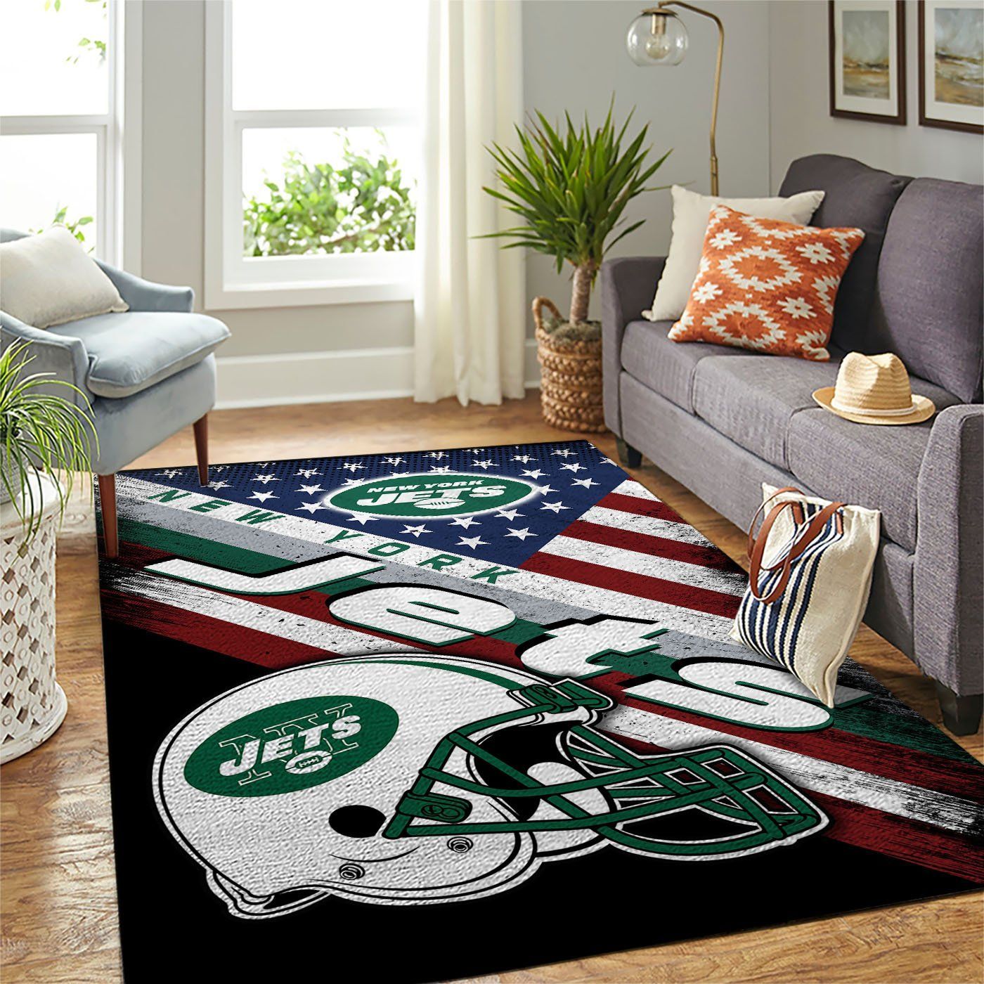 Amazon New York Jets Living Room Area Rug