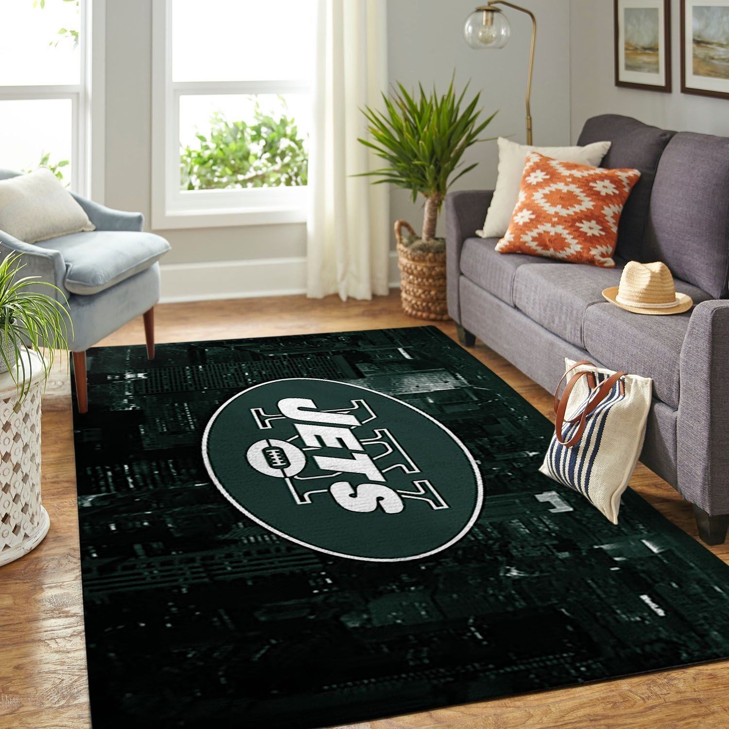 Amazon New York Jets Living Room Area Rug