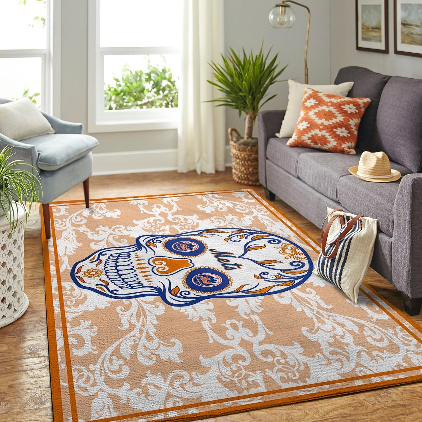 Amazon New York Mets Living Room Area Rug