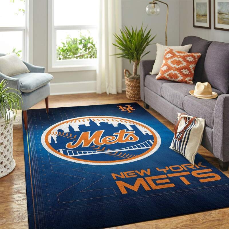 Amazon New York Mets Living Room Area Rug