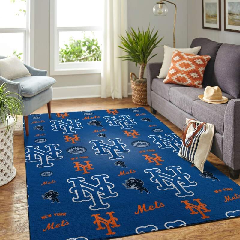 Amazon New York Mets Living Room Area Rug