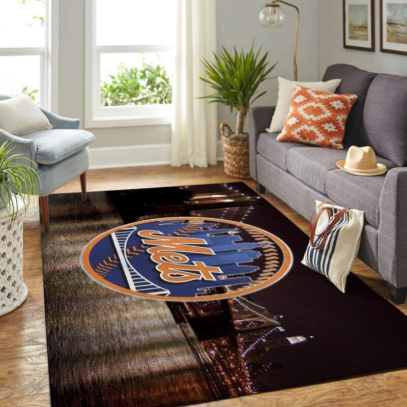 Amazon New York Mets Living Room Area Rug