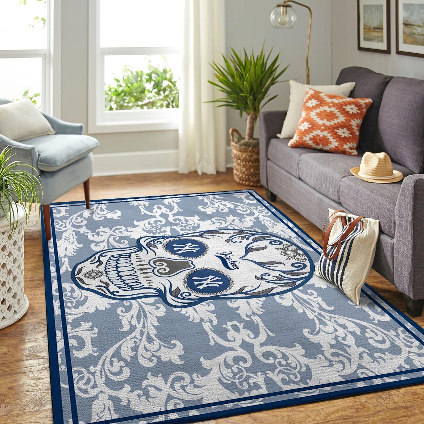 Amazon New York Yankees Living Room Area Rug