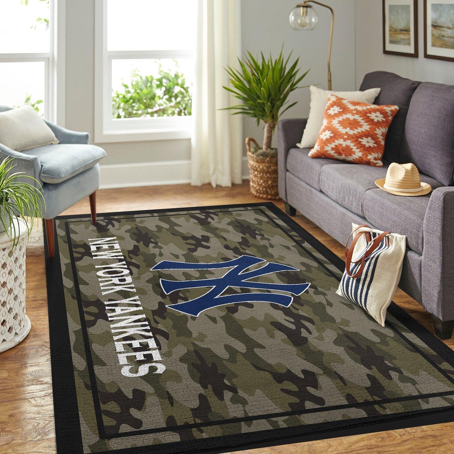 Amazon New York Yankees Living Room Area Rug