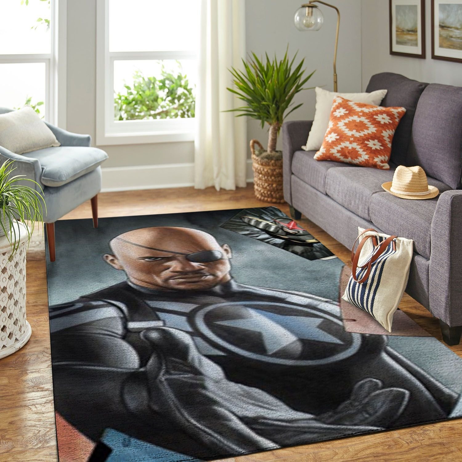 Amazon Nick Fury Living Room Area Rug