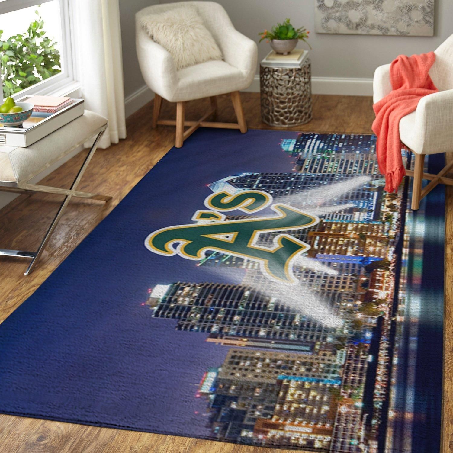 Amazon Oakland Athletics Living Room Area Rug