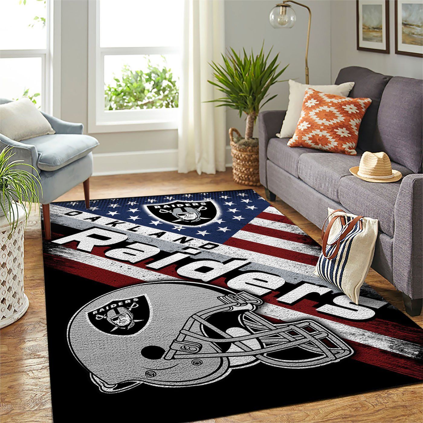 Amazon Oakland Raiders Living Room Area Rug