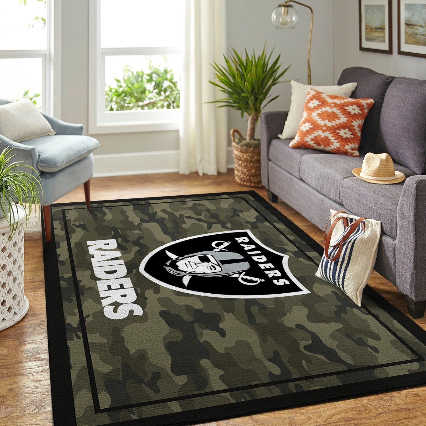 Amazon Oakland Raiders Living Room Area Rug