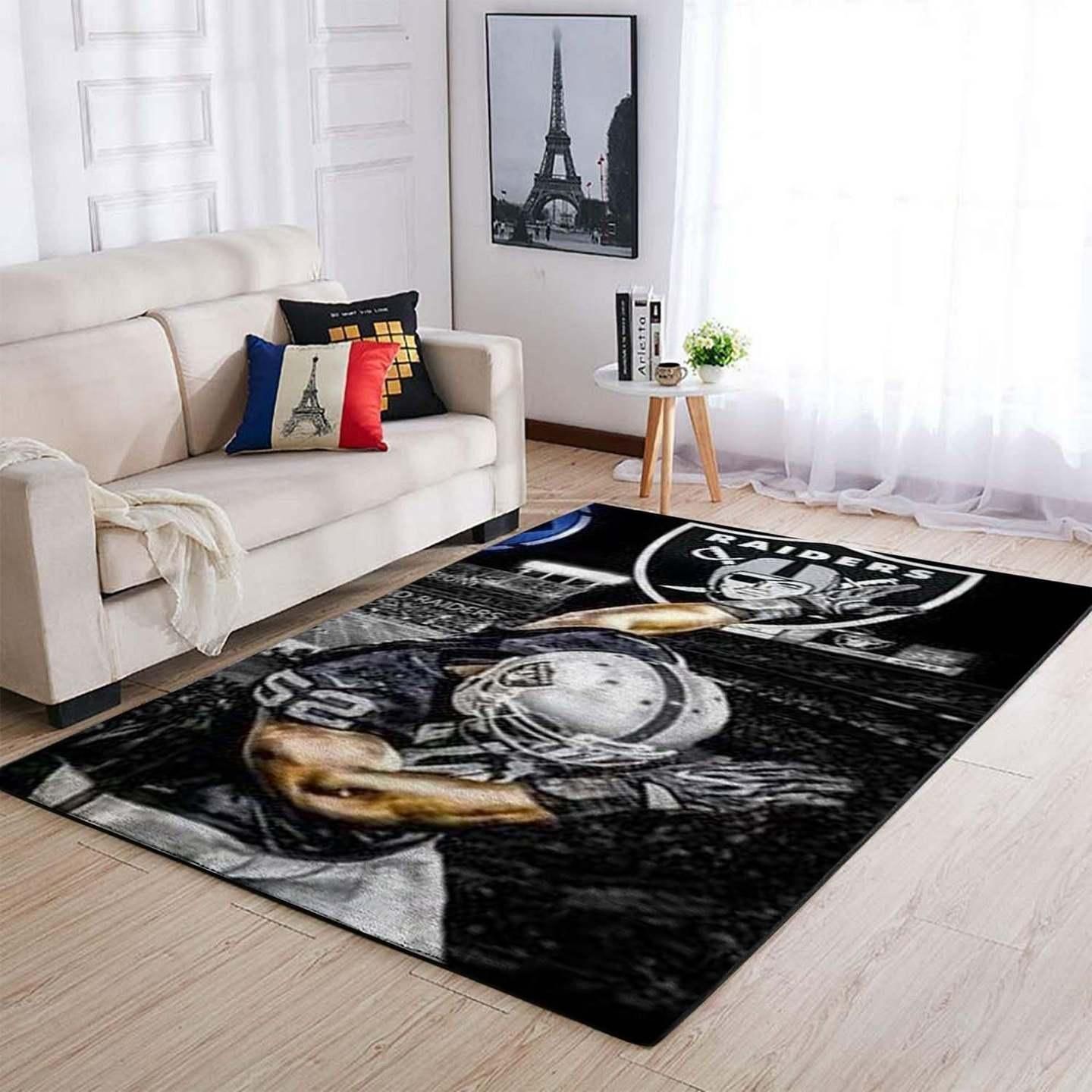 Amazon Oakland Raiders Living Room Area Rug
