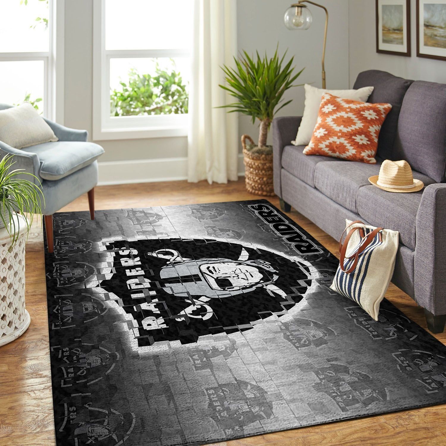 Amazon Oakland Raiders Living Room Area Rug