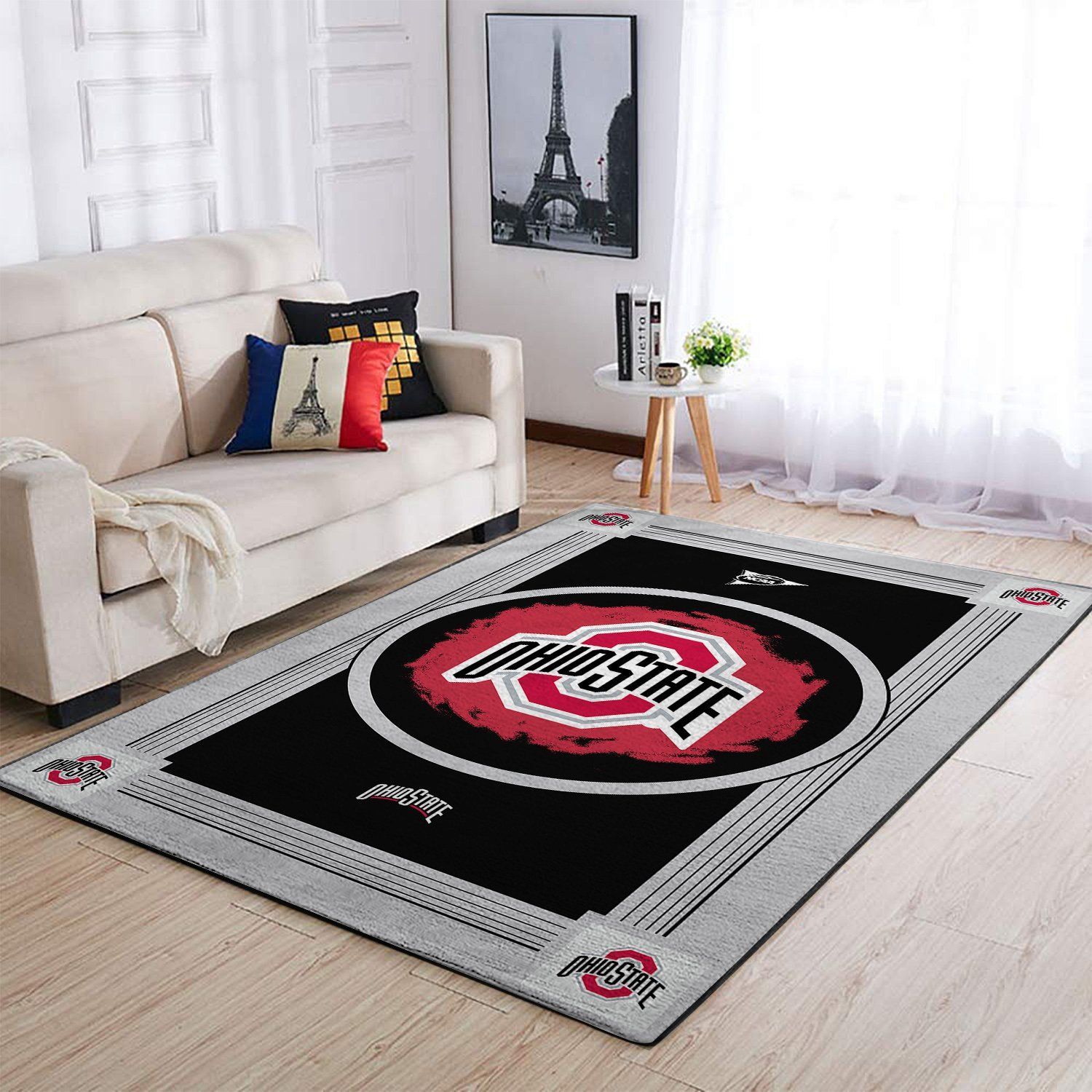 Amazon Ohio State Buckeyes Living Room Area Rug