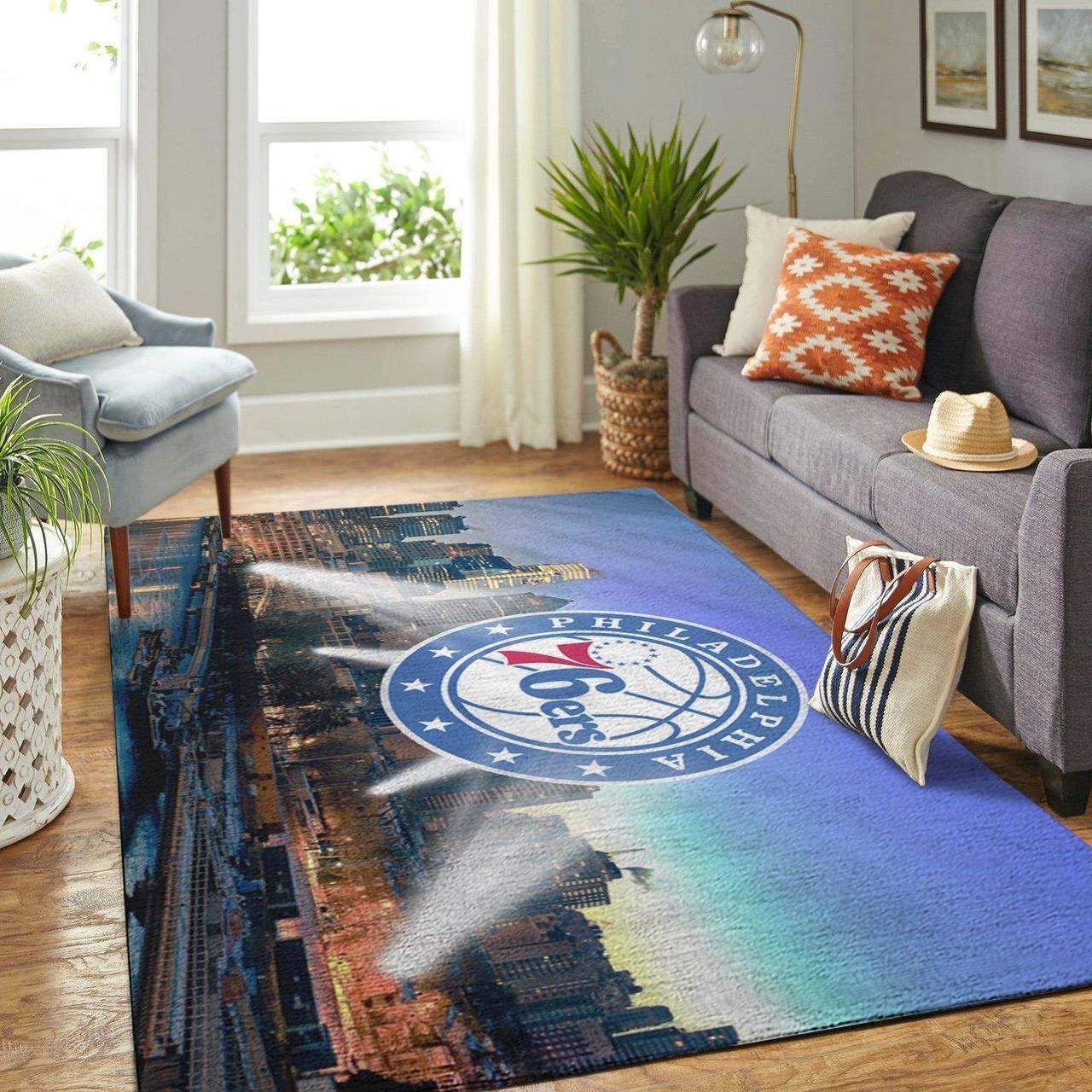 Amazon Philadelphia 76ers Living Room Area Rug