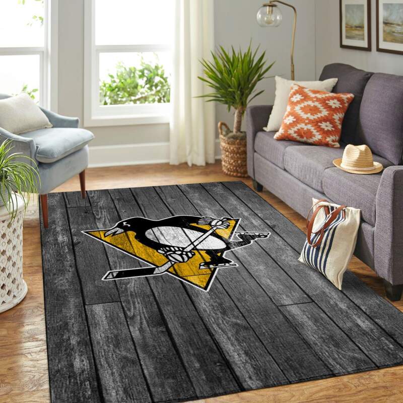Amazon Pittsburgh Penguins Living Room Area Rug