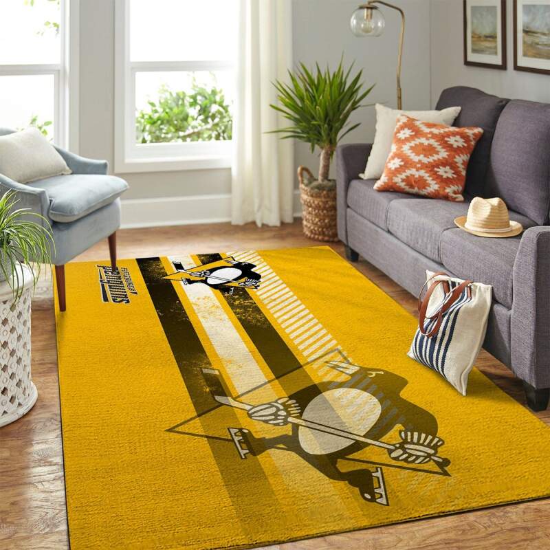 Amazon Pittsburgh Penguins Living Room Area Rug