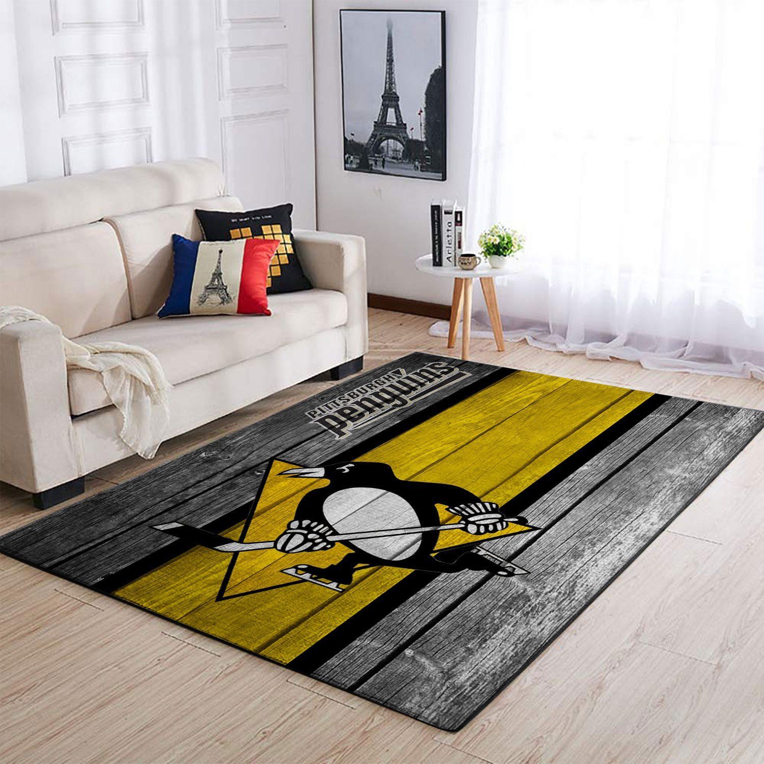 Amazon Pittsburgh Penguins Living Room Area Rug