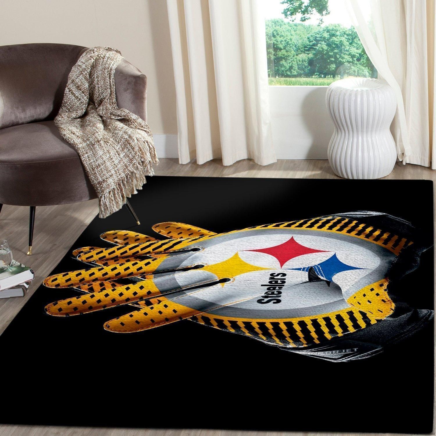 Amazon Pittsburgh Steelers Living Room Area Rug