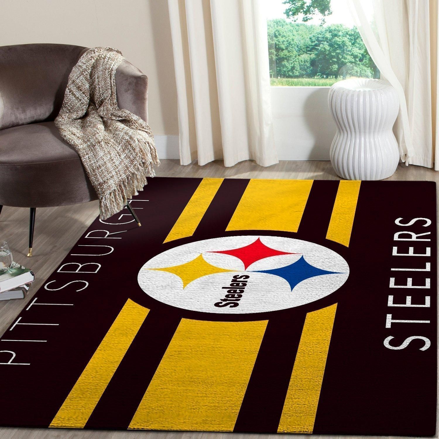 Amazon Pittsburgh Steelers Living Room Area Rug