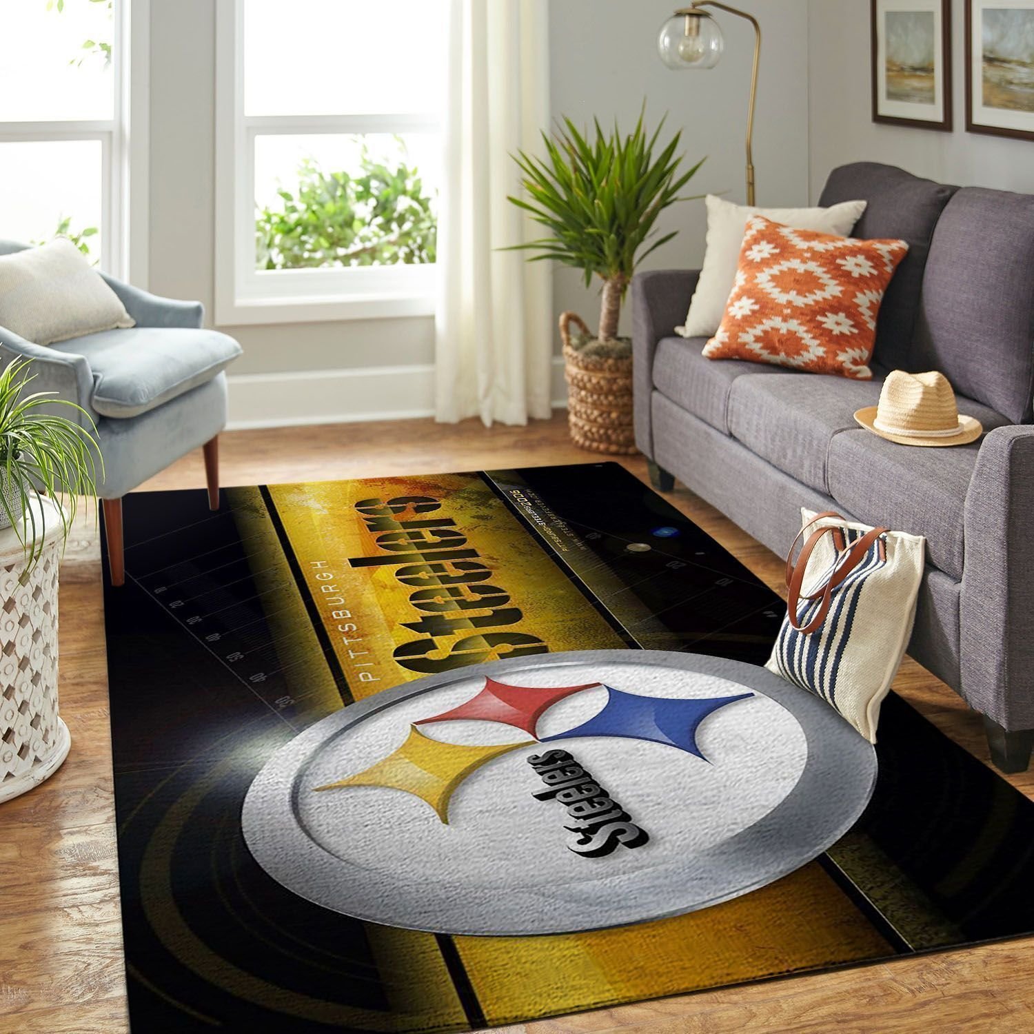 Amazon Pittsburgh Steelers Living Room Area Rug
