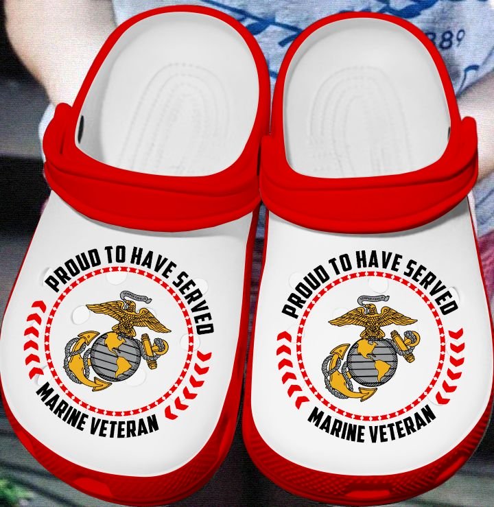 Amazon Proud To Have Served Marine Veteran Crocs Clog Shoes 3 Amazon Proud To Have Served Marine Veteran Crocs Clog Shoes
