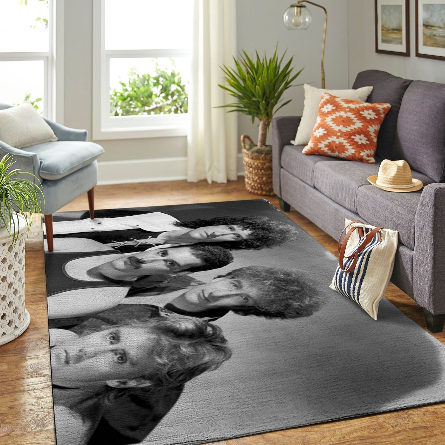 Amazon Queen Band Legend Living Room Area Rug