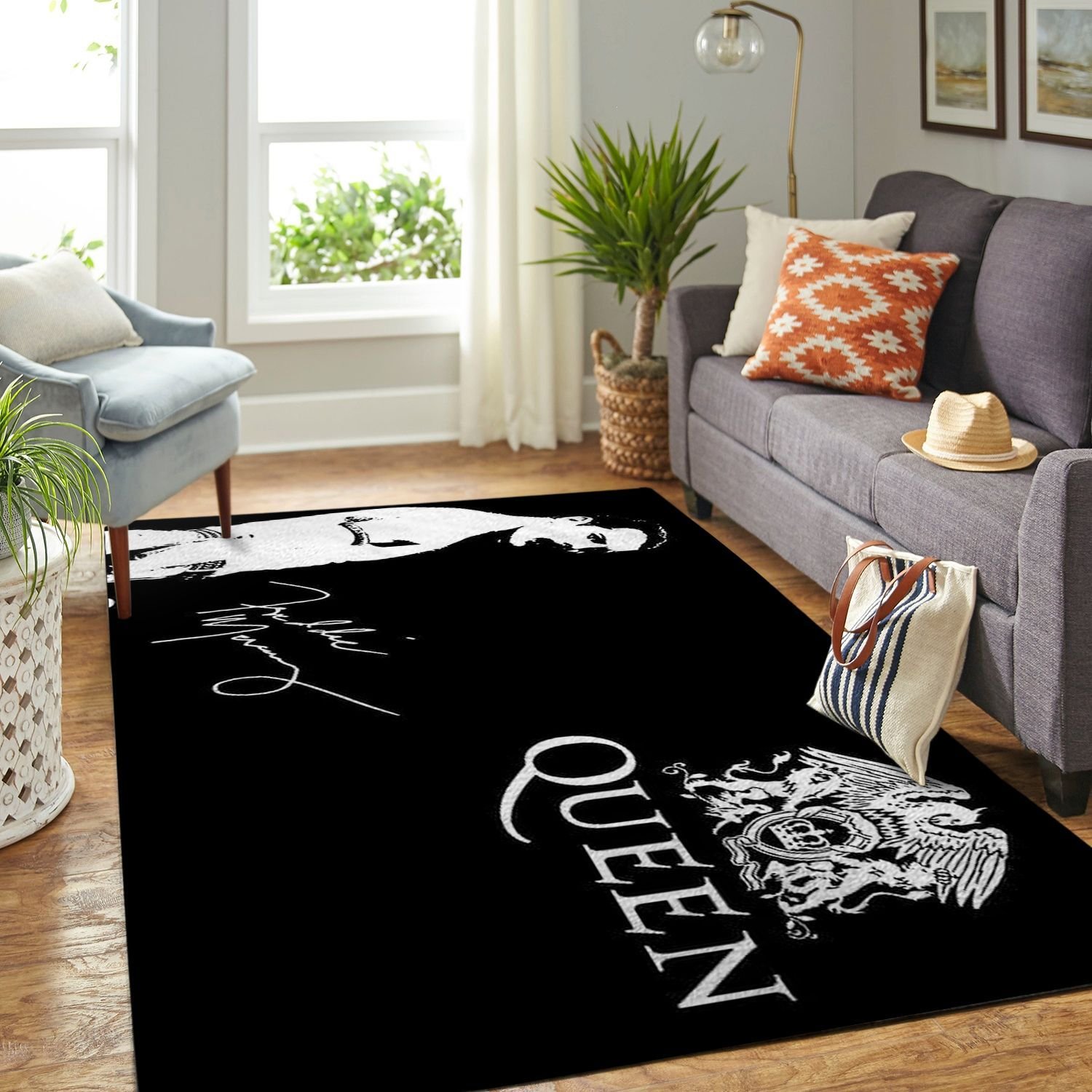Amazon Queen Band Legend Living Room Area Rug