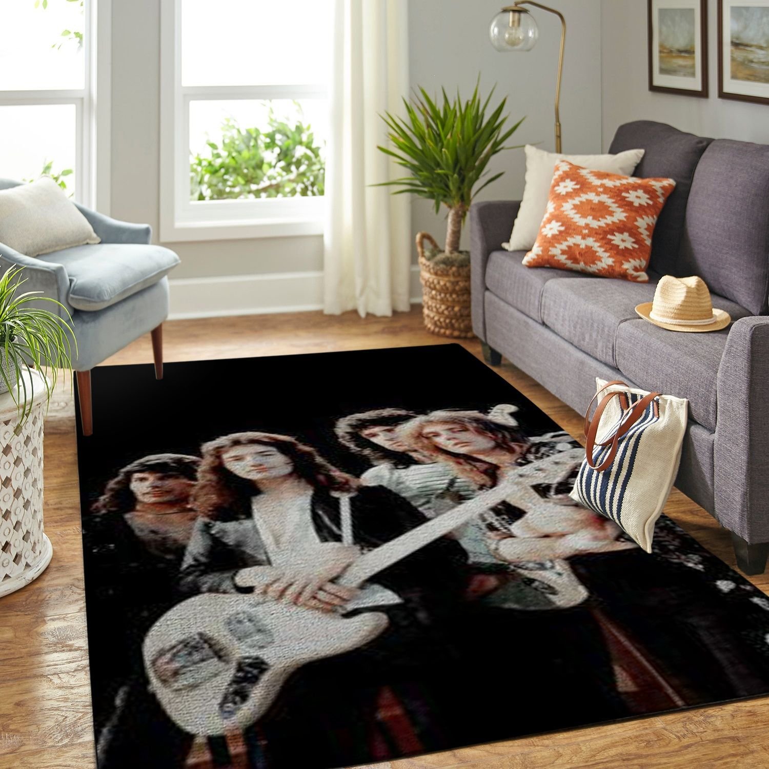 Amazon Queen Band Legend Living Room Area Rug