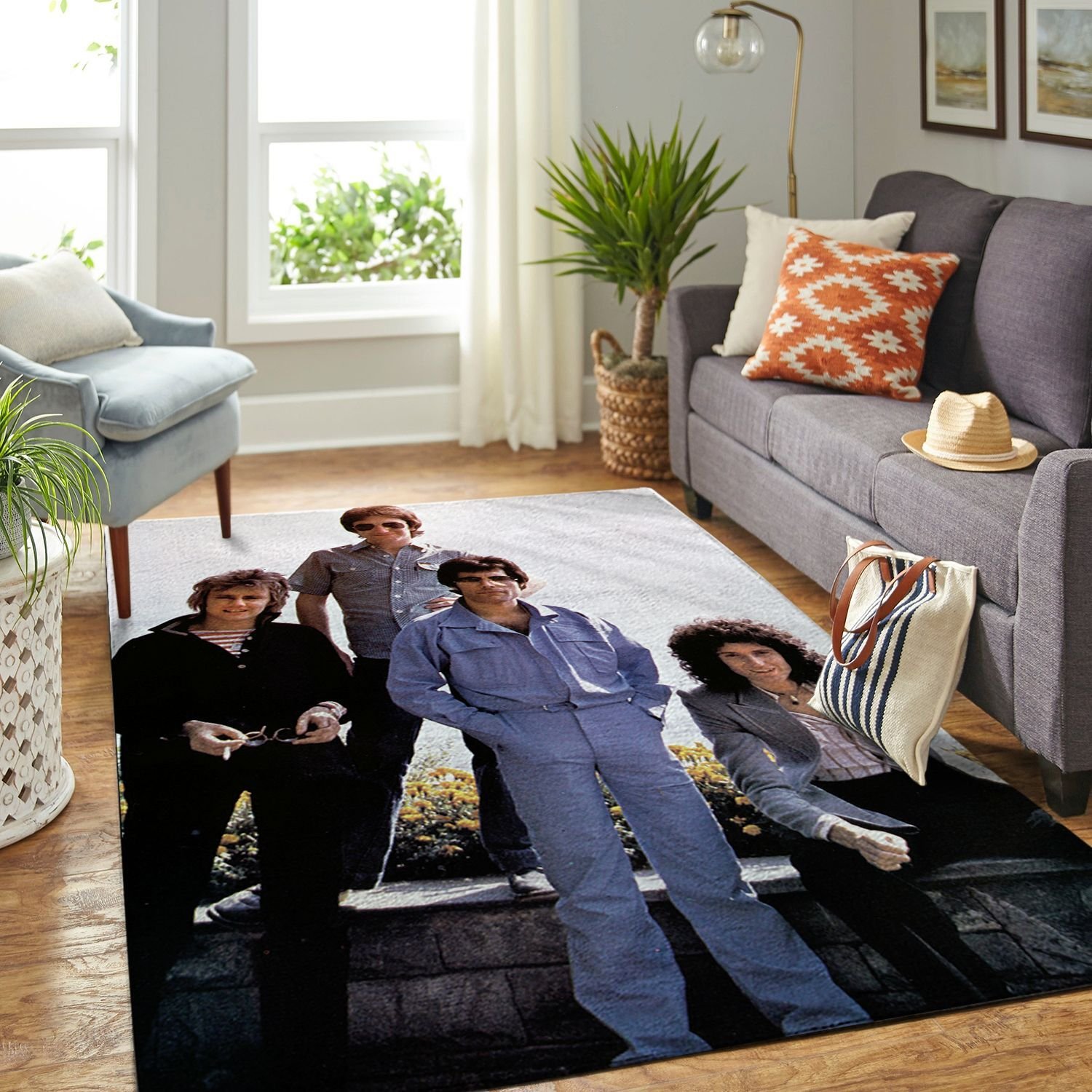 Amazon Queen Band Legend Living Room Area Rug